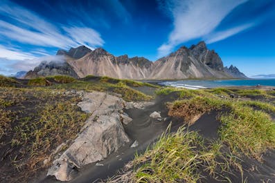 Vestrahorn mountain is located in the South East of Iceland