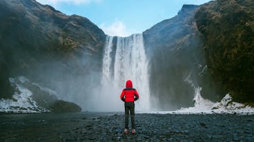 Avkopplande sydkustresa från Reykjavik till glaciären Solheimajokull