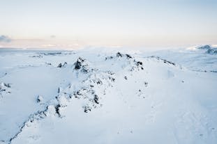 A snowy landscape in Iceland