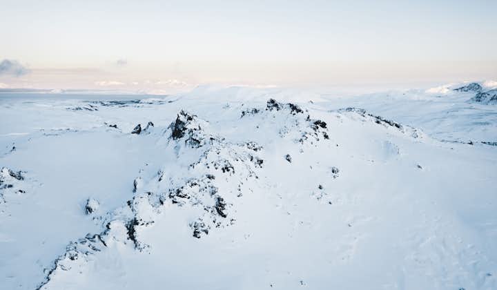 A snowy landscape in Iceland