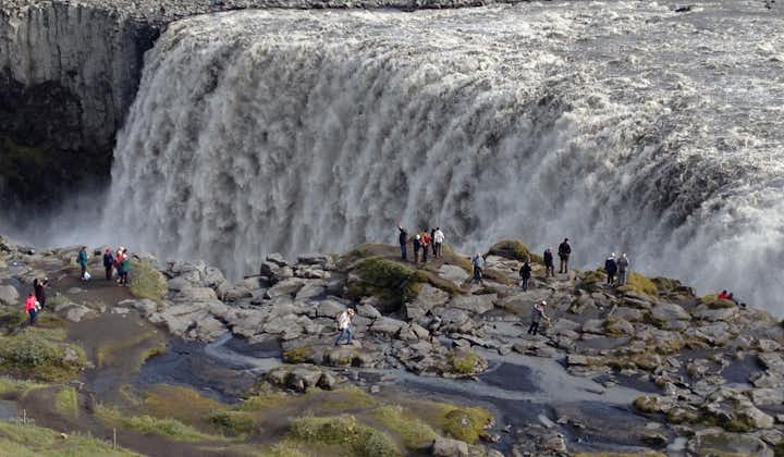 The thunderous Dettifoss waterfall is the most powerful waterfall in Europe.