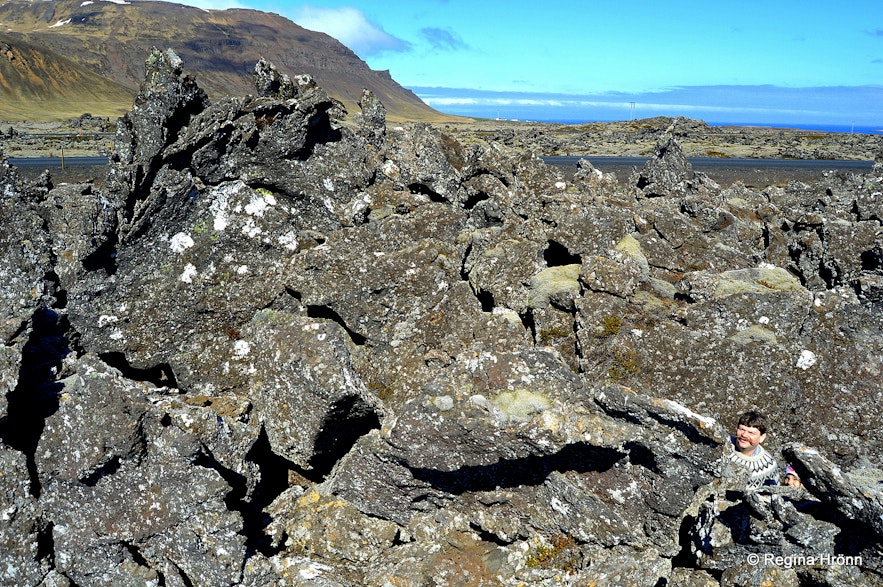 Berserkjahraun lava field on the north side of Snæfellsnes peninsula, west Iceland