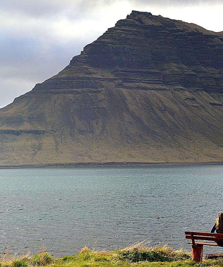 Regína and Mt. Kirkjufell in Grundarfjörður