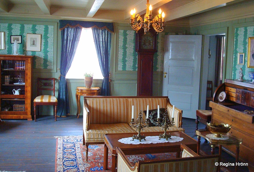 Inside the Norwegian house Stykkishólmur