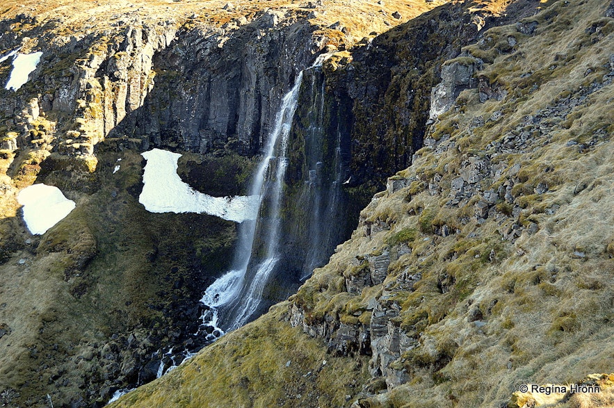 Bæjarfoss waterfall, Ólafsvík, Snæfellsnes