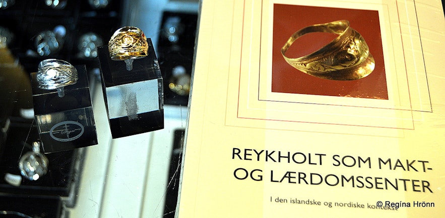 The replica of the ring found at Reykholt