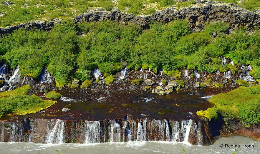 Hraunfossar waterfalls 