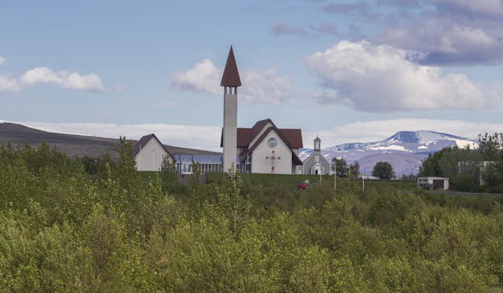 A church in Borgarfjordur