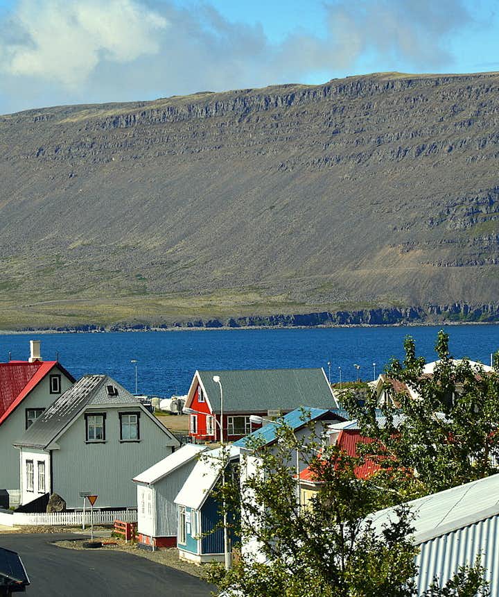 The friendly Hotel West in Patreksfjörður Village in the Westfjords of Iceland