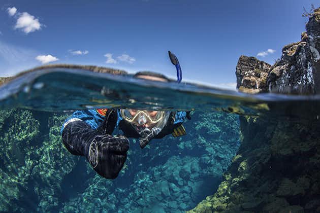 Snorkeling at Silfra fissure is one of the best activities you can do in Iceland.