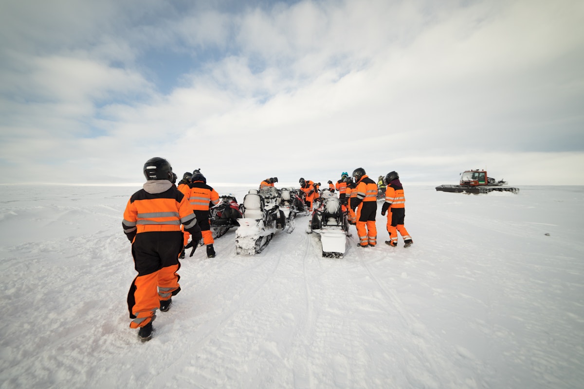 Exciting 4.5-Hour Langjokull Snowmobile and Ice Caving Tour from ...