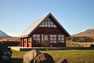Log House in North Iceland With Natural Hot Springs
