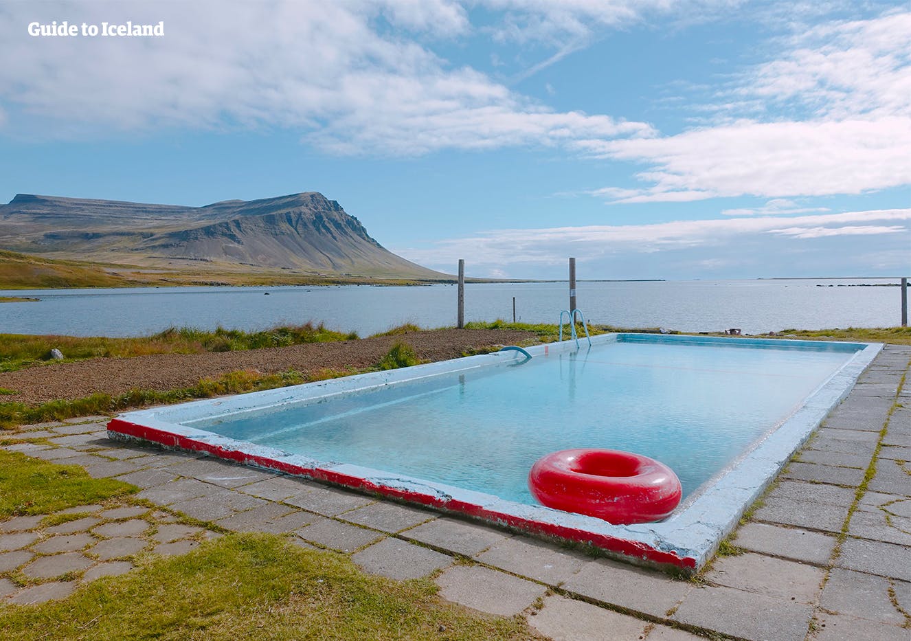 La piscina, Birkimelur, si trova a Patreksfjordur, nei fiordi occidentali