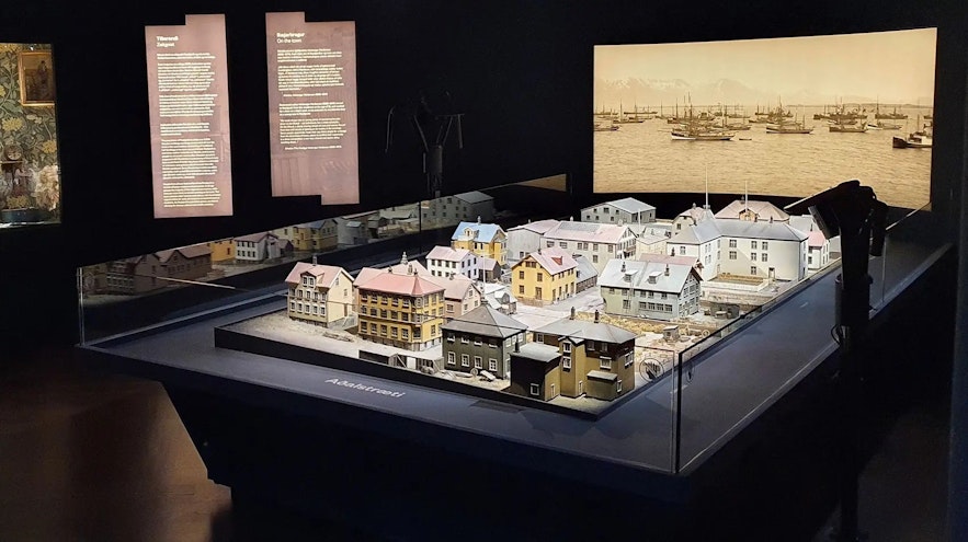 See the miniature recreation of this Reykjavik street at the Adalstraeti exhibit