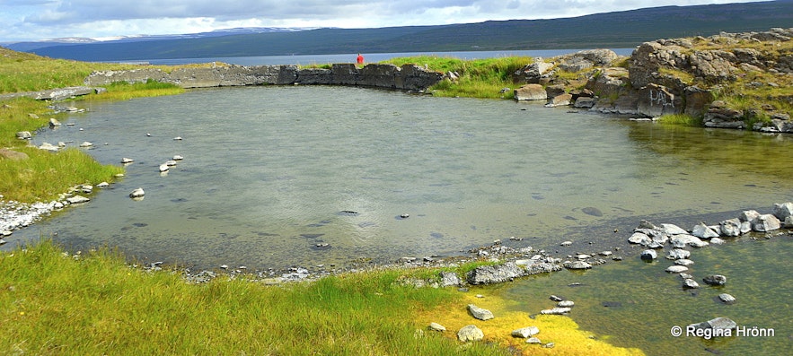 Gamla laugin old pool at Reykjanes in the Westfjords of Iceland