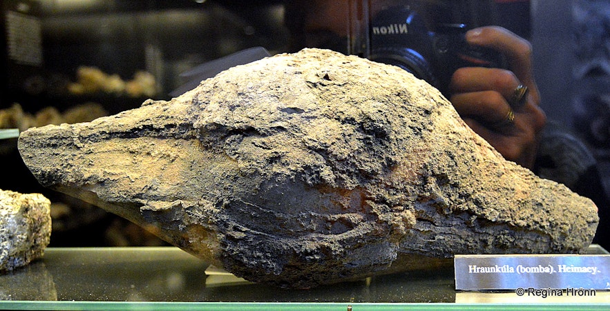 A special type of lava bomb at the museum