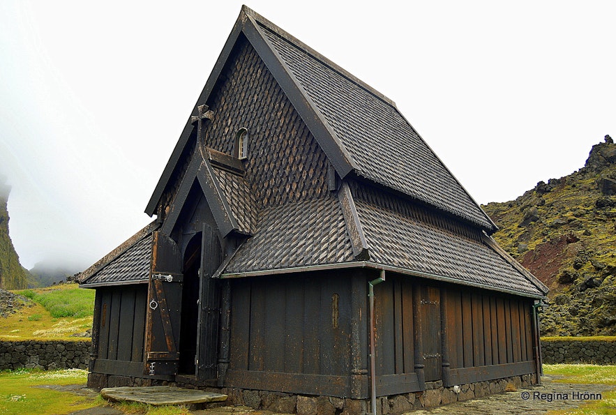 The stave church in the Westman islands