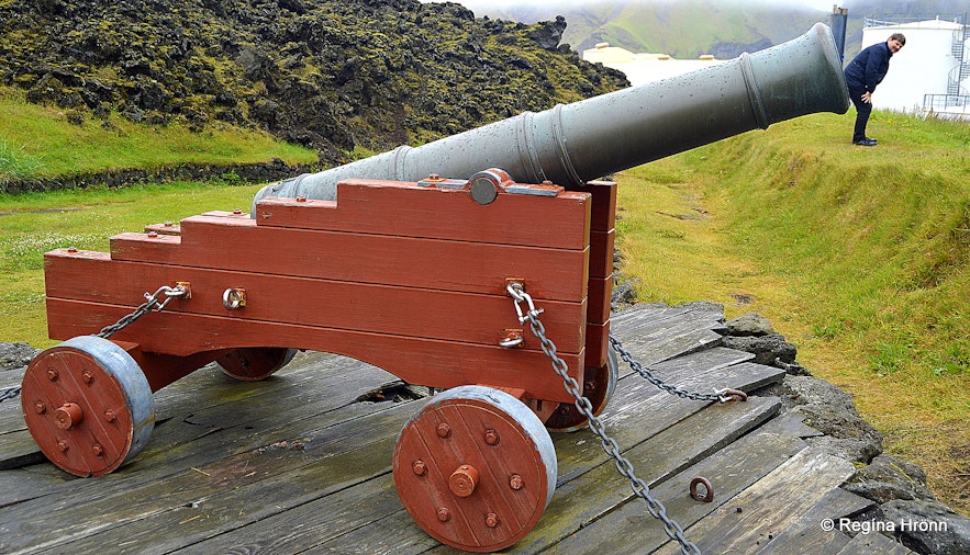 Westman Islands South-Iceland cannon on the Fortress