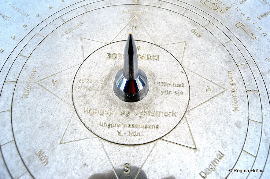 Borgarvirki North-West Iceland view-dial