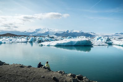 Jokulsarlon Ice Glacier Lagoon on the South Coast of Iceland.