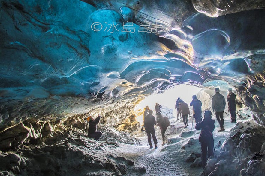 冰島冰川藍冰洞實景