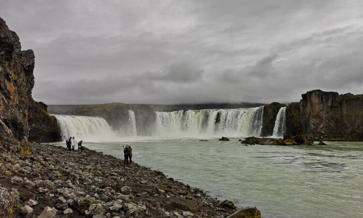 Godafoss waterfall in North Iceland