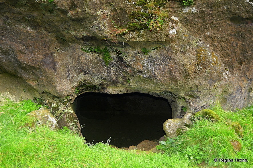 Rútshellir cave in South-Iceland