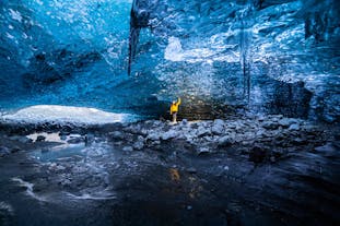 The Crystal Ice Cave in Iceland