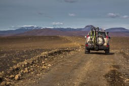 Sprengisandur highland road in Iceland