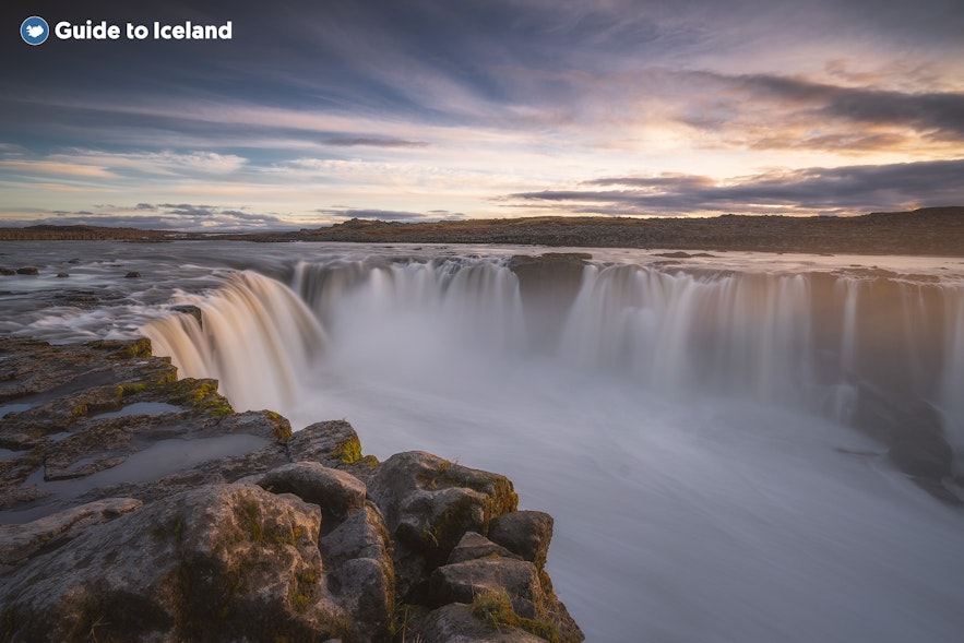The Selfoss waterfall is located in the north of Iceland.