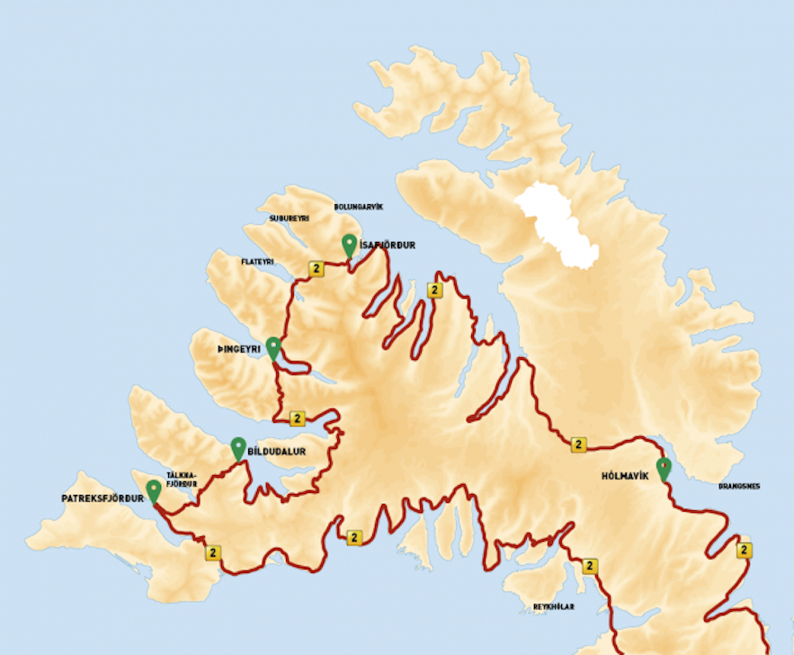 冰岛西峡湾的二号环岛公路