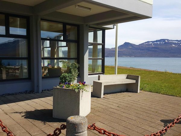 The Cliff Hotel sits on the edge of a majestic Icelandic fjord.