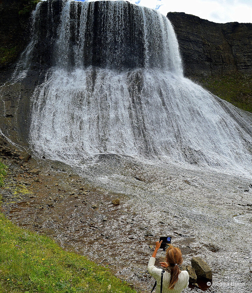 Hvítserkur waterfall in West-Iceland