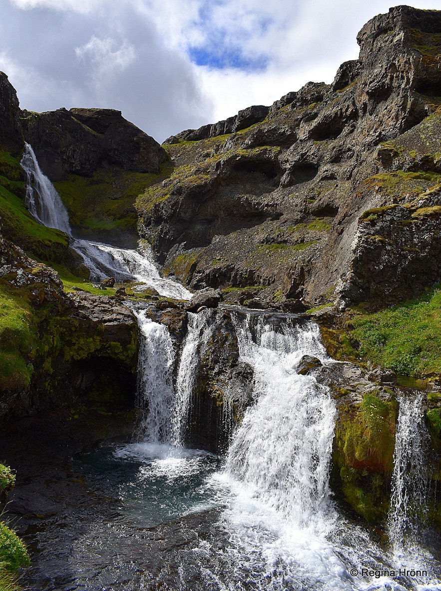 Kvernárfoss waterfall in Grundarfjörður