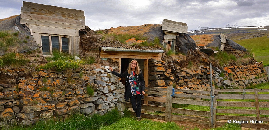 Langhús turf outhouses in East-Iceland