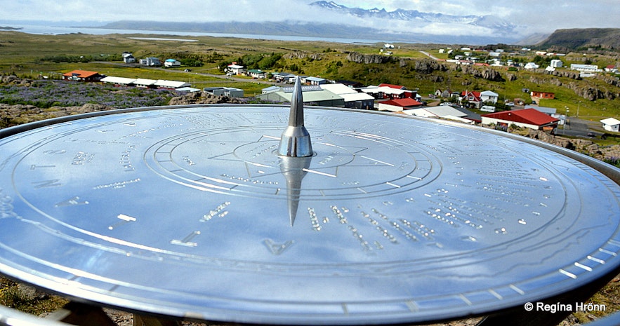 The view-dial at Bóndavarða in Djúpivogur