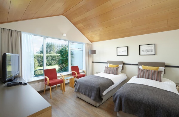 The Twin Guest Rooms at the Hill are great for families and groups of friends.