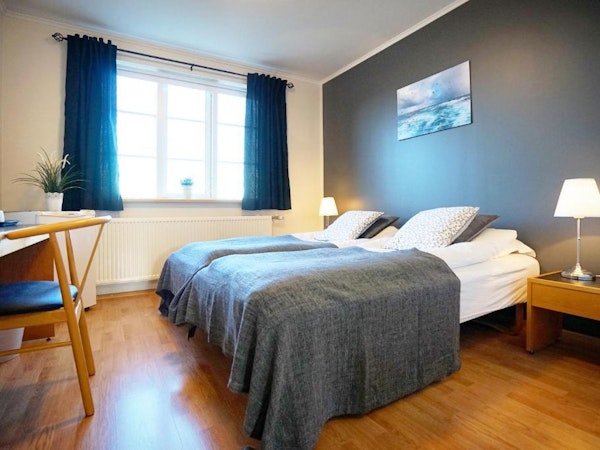 Grenivik Guesthouse has large double bedrooms with beautiful views.