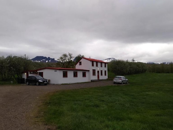 Fossardalur Guesthouse is surrounded by beautiful landscapes.