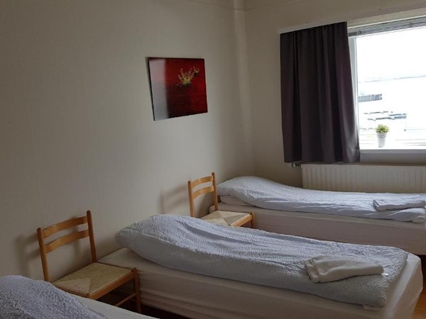 Akranes HI Hostel has dorms and four bed rooms for larger groups.