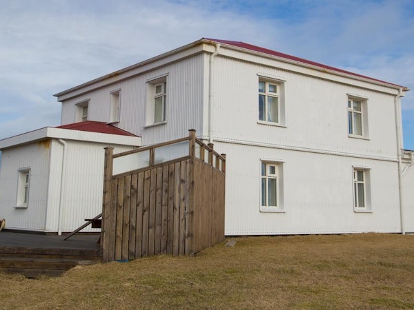 Gamla Rif Guesthouse sits in the town of Rif in West Iceland.