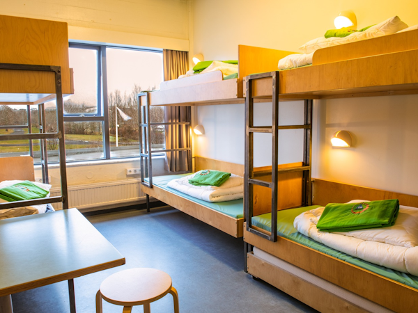 HI Reykjavik City Hostel has spacious six bedroom dorms.