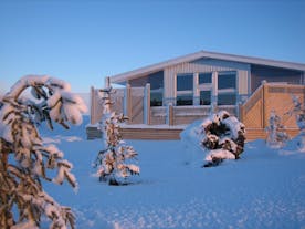 The Icelandic Cottages are beautiful to visit in winter.
