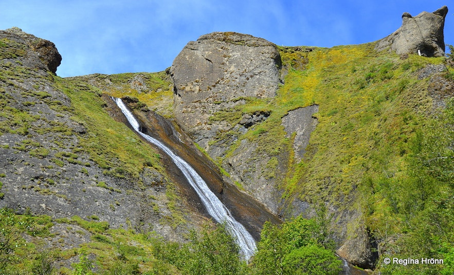 Systrafoss waterfall in Kirkjubæjarklaustur