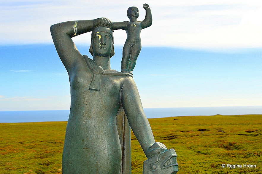Guðríður Laugarbrekka statue Snæfellsnes