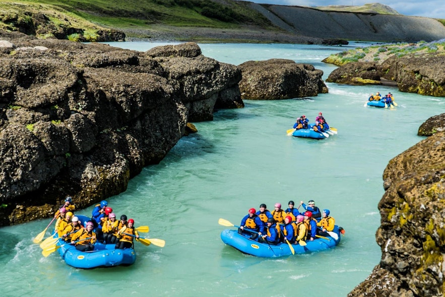 River rafting is a wonderful family activity.