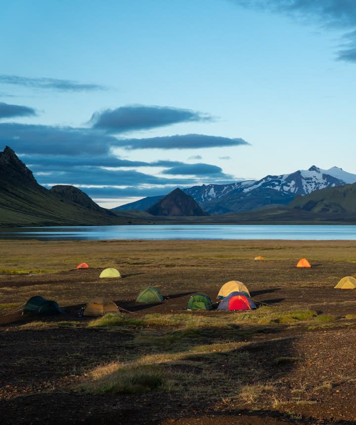 Camping in Iceland's summer is fun and cheap.