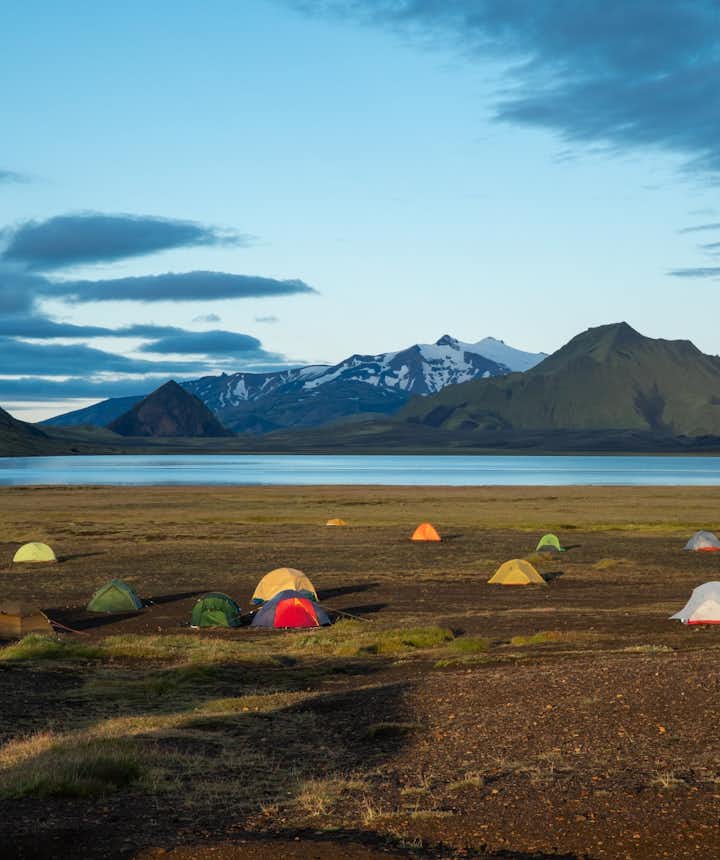 Camping in Iceland's summer is fun and cheap.