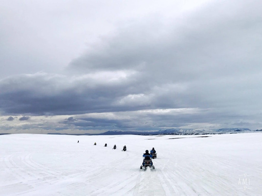 Snowmobiling in Iceland offers both trailblazing action and incredible natural beauty.