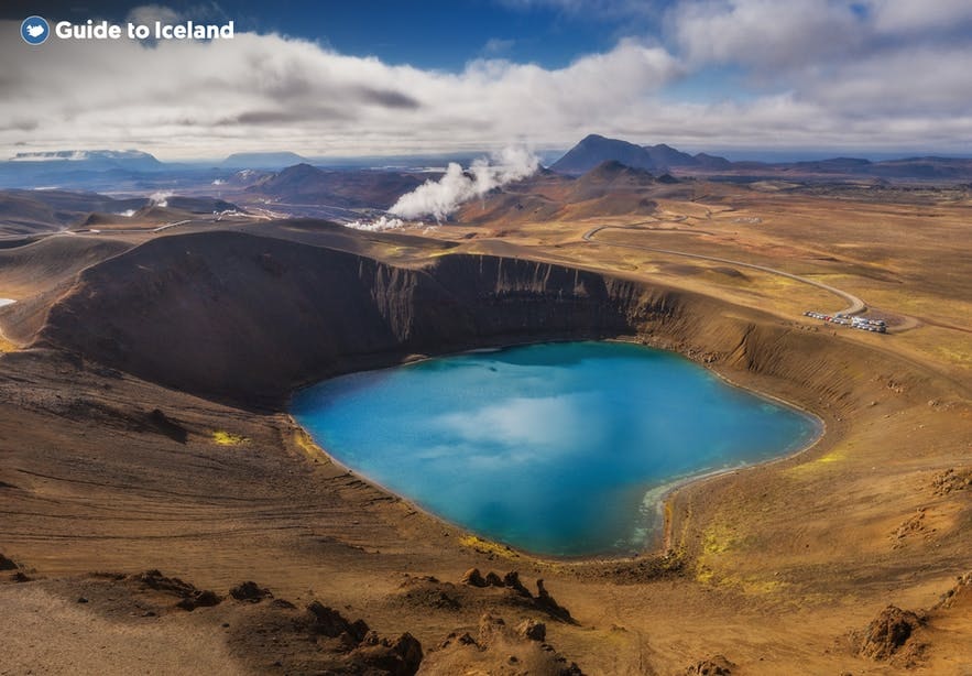 Krafla is a crater lake in north Iceland.